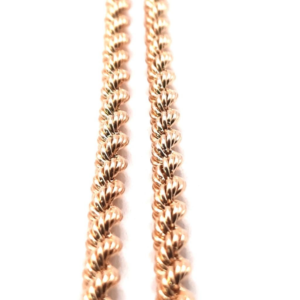 Gouden rope ketting 18kt, Www.bredajuwelier.nl, Nieuw, Ophalen of Verzenden, Www.bredajuwelier.nl
