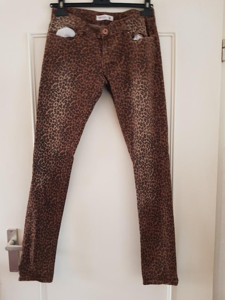 # Leopard Broek - Maat 38, Maat 38/40 (M), Bruin, Ophalen of Verzenden, Zo goed als nieuw