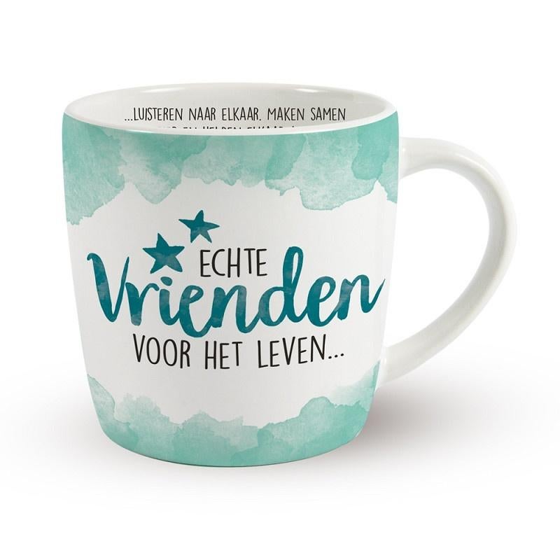 Enjoy Mok Vrienden, Huis en Inrichting, Keuken | Servies, Nieuw, Kop(pen) en/of Schotel(s), Overige stijlen, Aardewerk, Ophalen of Verzenden