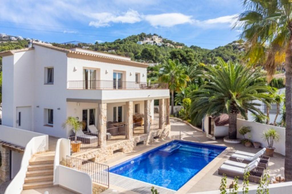 Vakantie huis Moraira met pr. verwarmd zwembad Luxe 6 pers, Vakantie, Vakantiehuizen | Spanje, Dorp, Open haard, Costa Blanca
