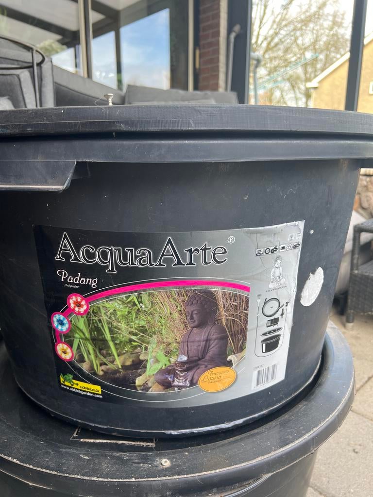 Acqua Arte fontein Padang nieuw!, Tuin en Terras, Ophalen of Verzenden, Gebruikt, Kunststof, Waterornament