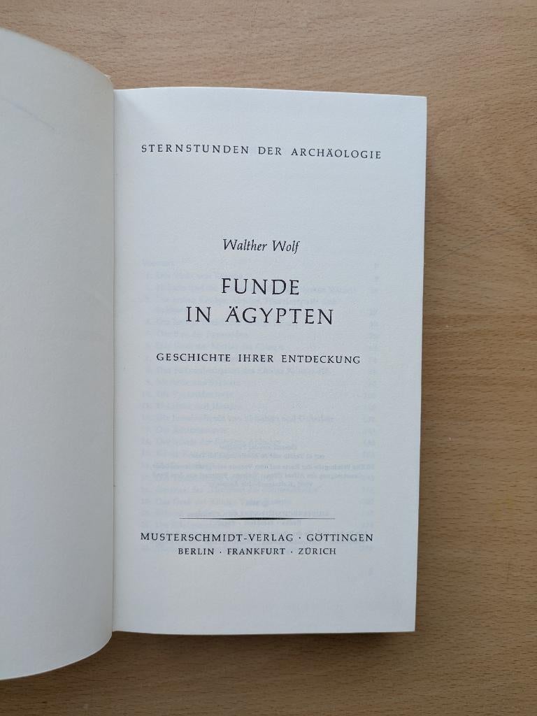 Walther Wolf, Funde in Ägypten, Ophalen of Verzenden, 14e eeuw of eerder, Gelezen, Afrika