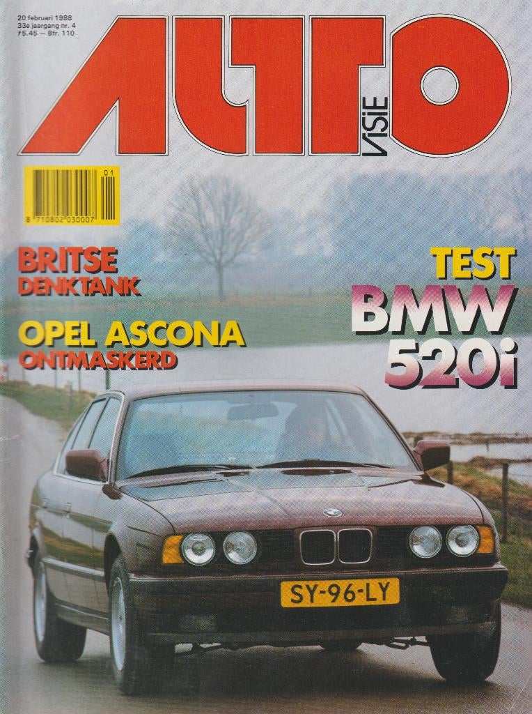 BMW E34 ( 520i - 518i - Alpina B10 ) testen in Autovisie, Gelezen, Ophalen of Verzenden, BMW, Autovisie