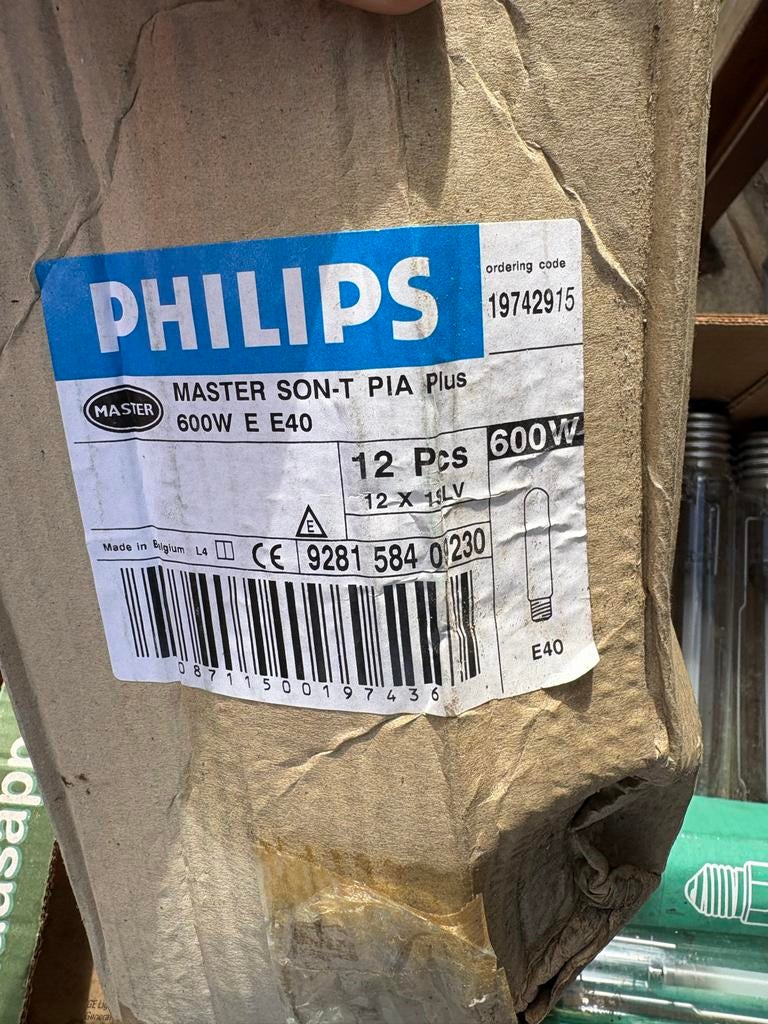 Philips en GE kweeklampen 600W E40, Ophalen of Verzenden, Gebruikt, Kweeklamp