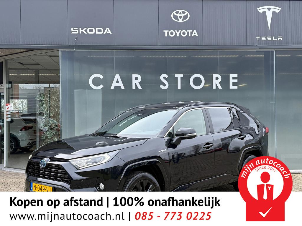 Toyota RAV4 2.5 Hybrid AWD Black Edition Pano|Leder|JBL, Automaat, Gebruikt, 2487 cc, 1650 kg