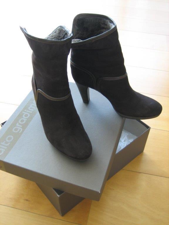 Elegante enkellaarsjes met vacht ALTO GRADIMENTO 38 snazzeys, Kleding | Dames, Schoenen, Nieuw, Lage of Enkellaarzen, Bruin, Verzenden