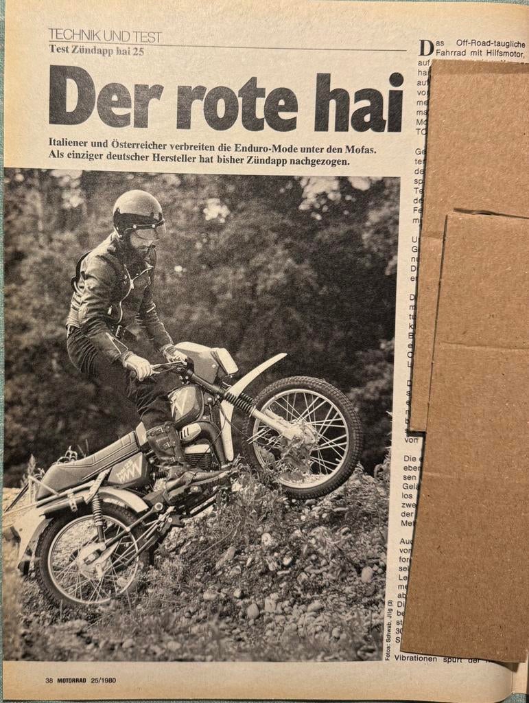 Test 1980 Zündapp Hai, Verzenden, Zo goed als nieuw, Motoren