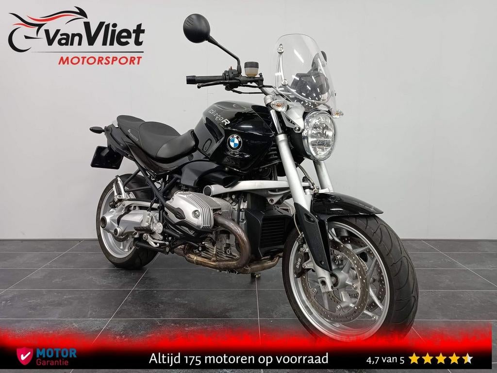 Zeer Mooie Bmw R1200R Zwart 2008 R 1200 R Zie Foto\'s.!, 2 cilinders, Bedrijf, Toermotor, Onbekend