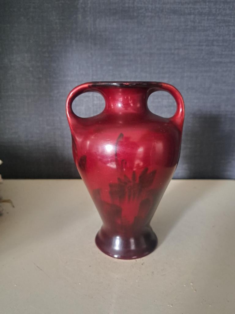 Rhodian iris Gouda Holland vaas, Ophalen of Verzenden