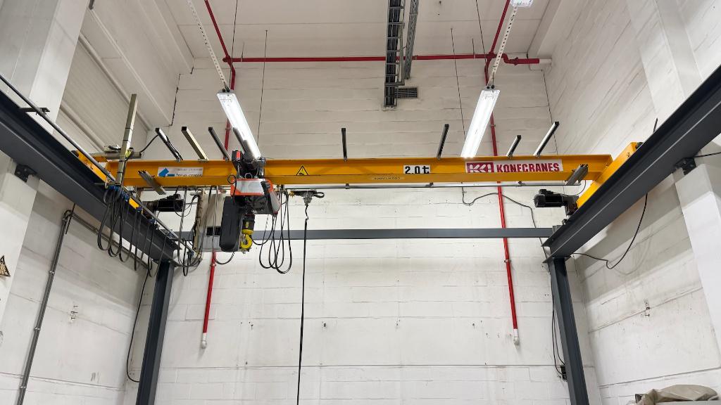 Bovenloopkraan 5.200 mm, 2 ton, Konecranes+staalconstructie, Ophalen, Gebruikt, Konecranes, Signaal 70, 1446 XA Purmerend