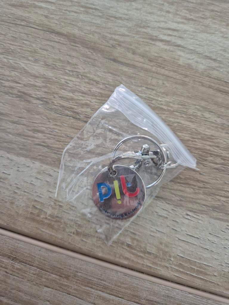 Winkelwagenmuntje met sleutelhanger, Ophalen of Verzenden