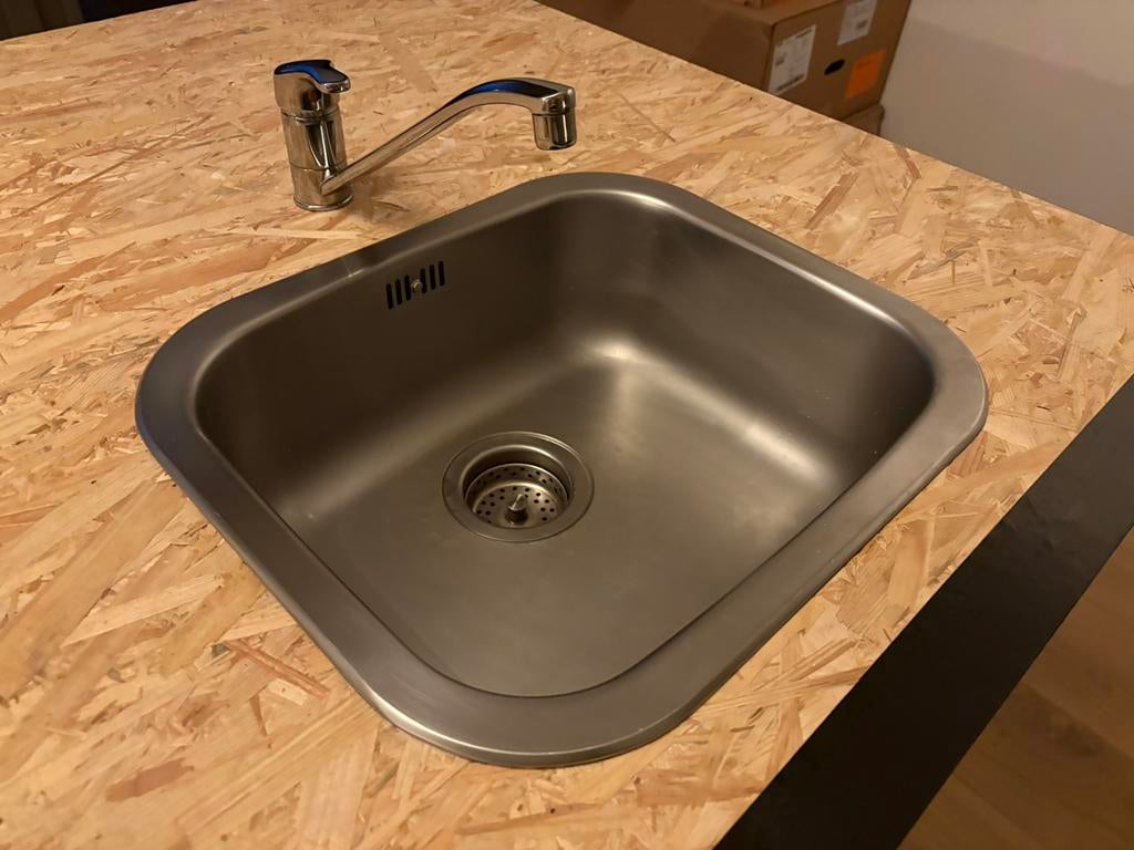 FYNDIG spoelbak & LAGAN kraan Ikea, Ophalen, Minder dan 50 cm, Zo goed als nieuw, Minder dan 100 cm