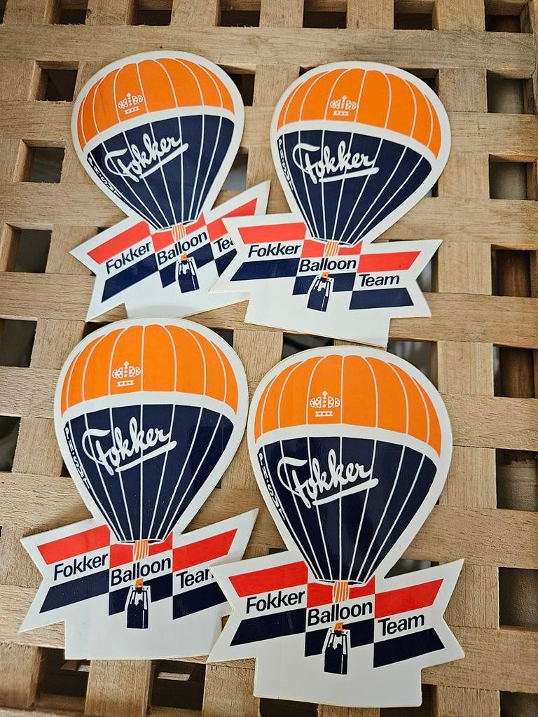 Fokker Balloon Team stickers, Ophalen of Verzenden, Zo goed als nieuw