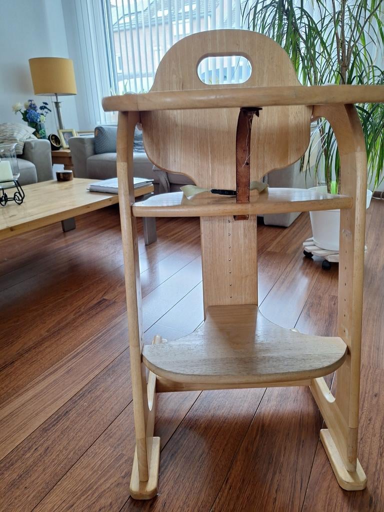 Tiamo houten meegroeistoel - stevig en verstelbaar, Kinderen en Baby's, Kinderstoelen, Ophalen of Verzenden, Gebruikt, Meegroeistoel
