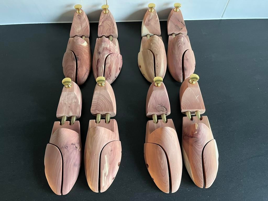 4 Paar cederhouten schoenspanners maat 46 nieuw, Bruin, Cederhout, Overige typen, Ophalen of Verzenden