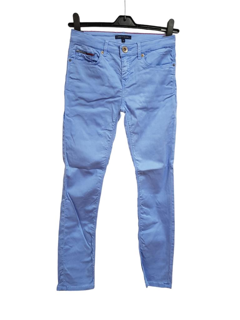 Mooie blauwe TOMMY HILFIGER stretch broek mt 164., Broek, Verzenden, Meisje, Tommy Hilfiger