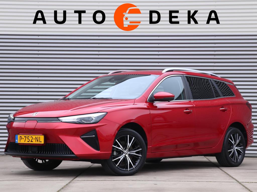 MG MG5 Electric Standard Range Luxury 50 kWh *Leder*Trekhaak, Gebruikt, Zwart, 177 pk, 838 min