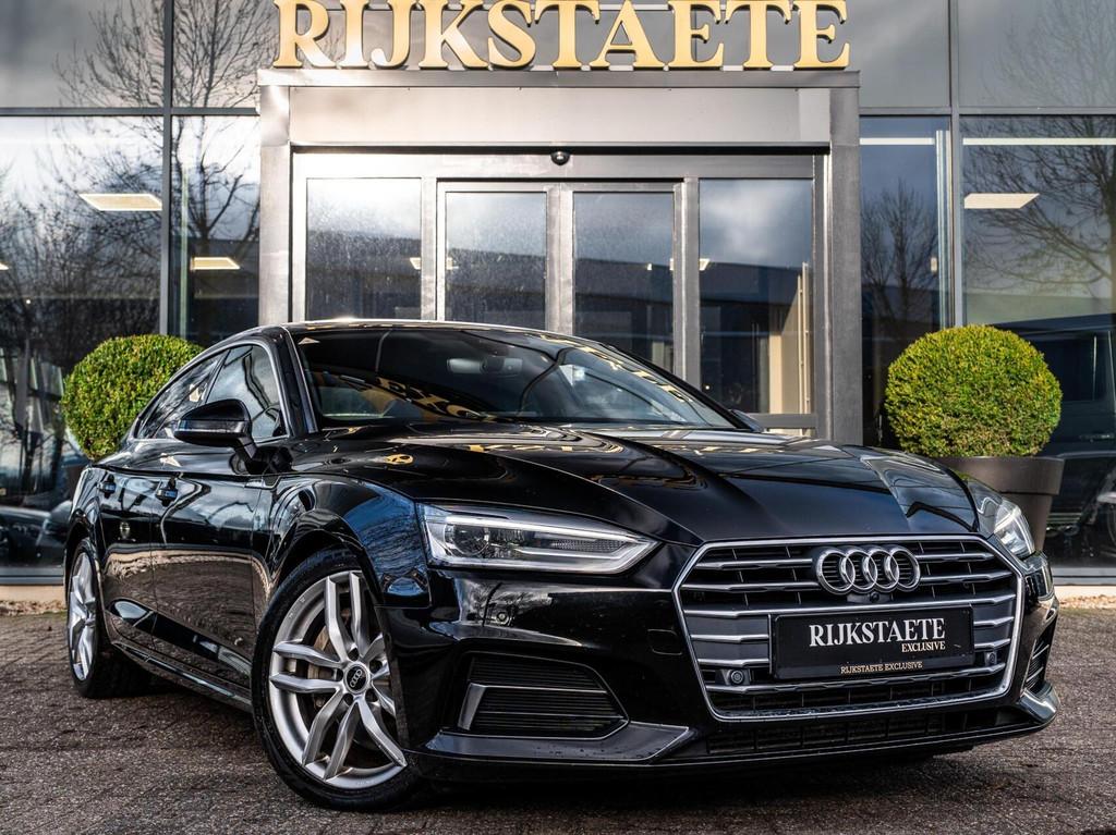 Audi A5 Sportback 2.0 TFSI MHEV Pro Line|360|LED|VIRTUAL, Auto's, Gebruikt, 4 cilinders, Zwart, Bedrijf