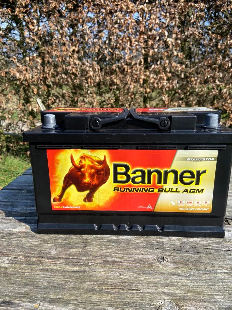 Accu Banner 80Ah. 12Volt start/stop, Auto-onderdelen, Ophalen, Gebruikt