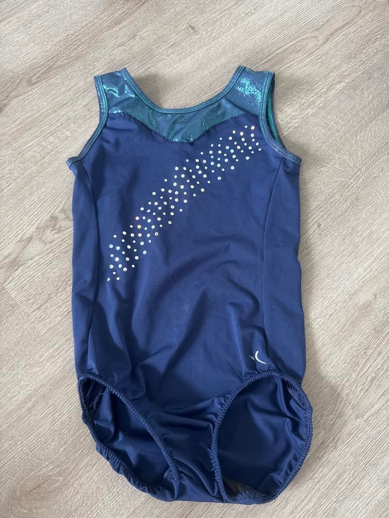 Turnpakje maat 152 voor 11-12 jaar, Sport en Fitness, Turnen, Ophalen, Gebruikt, Blauw, Turnpak(je)