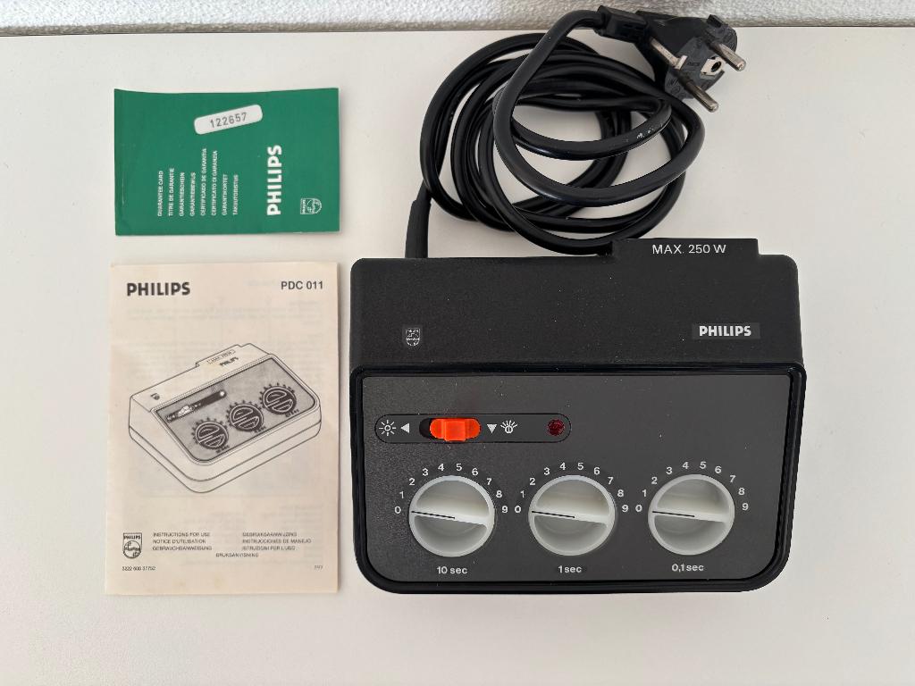 Philips PDC011 doka timer incl. handleiding in orig. doos., Ophalen of Verzenden, Gebruikt, Doka-onderdelen, Draagbaar