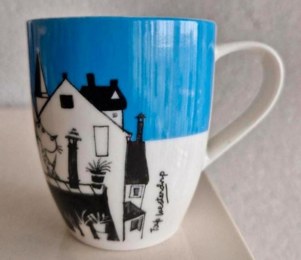 Senseo beker Fiep Westendorp Pim en Pom, Huis en Inrichting, Ophalen of Verzenden, Zo goed als nieuw, Overige stijlen, Kop(pen) en/of Schotel(s)