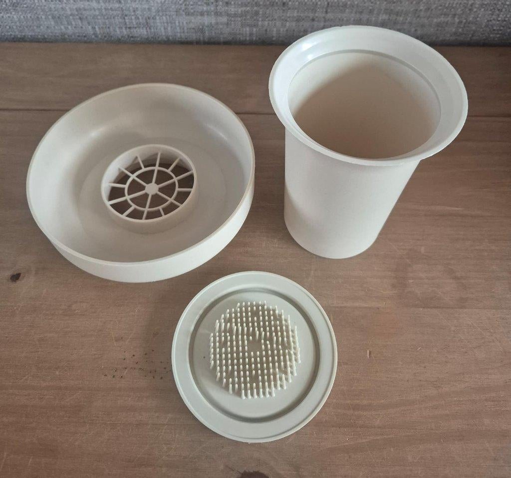 Tupperware Florette bloemstuk vaas Crème, Huis en Inrichting, Ophalen of Verzenden, Zo goed als nieuw, Crème, Overige typen