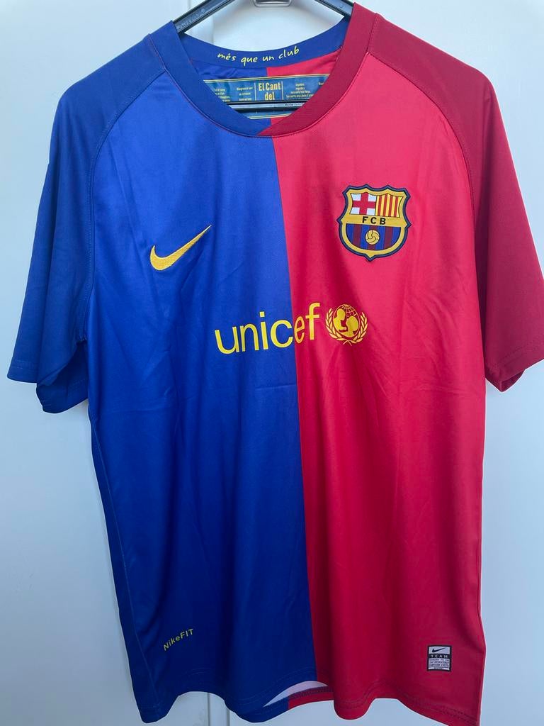 Retro FC Barcelona Eto'o Thuisshirt large aiax az real psv, Ophalen of Verzenden, Nieuw, Maat 52/54 (L), Blauw
