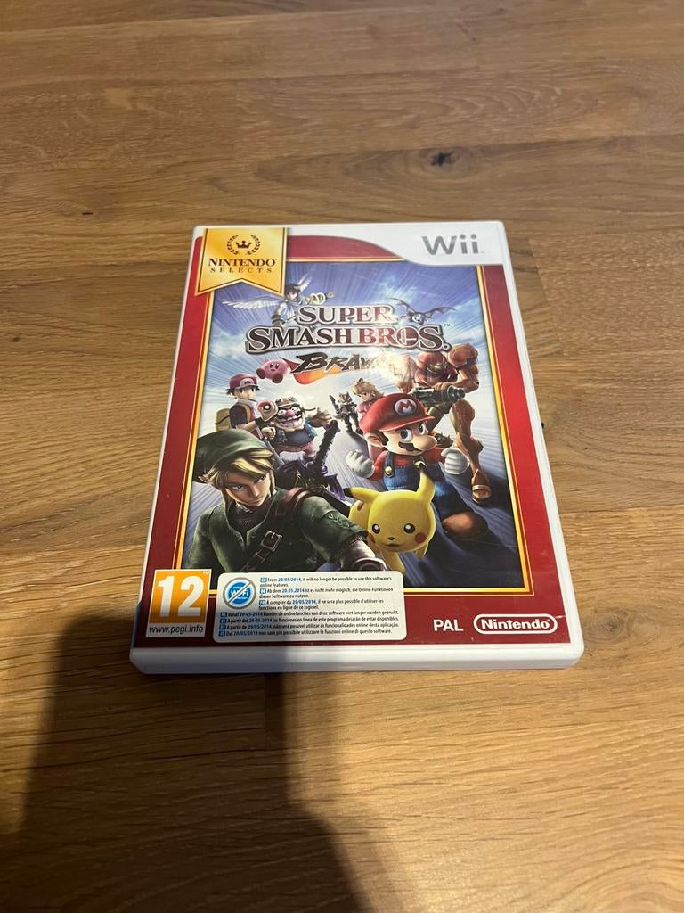 Nintendo wii super smash bros brawl game, Spelcomputers en Games, Vechten, Ophalen of Verzenden, Zo goed als nieuw, 3 spelers of meer