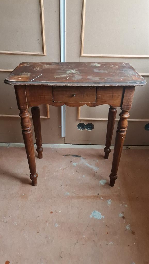 Vintage Naaitafel Bijzettafel, Ophalen, Gebruikt, 50 tot 100 cm, Vintage