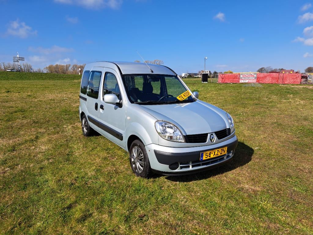 Renault Kangoo 1.6 16V 70KW 2007 Grijs, Auto's, Stof, 49 €/maand, Origineel Nederlands, Bedrijf
