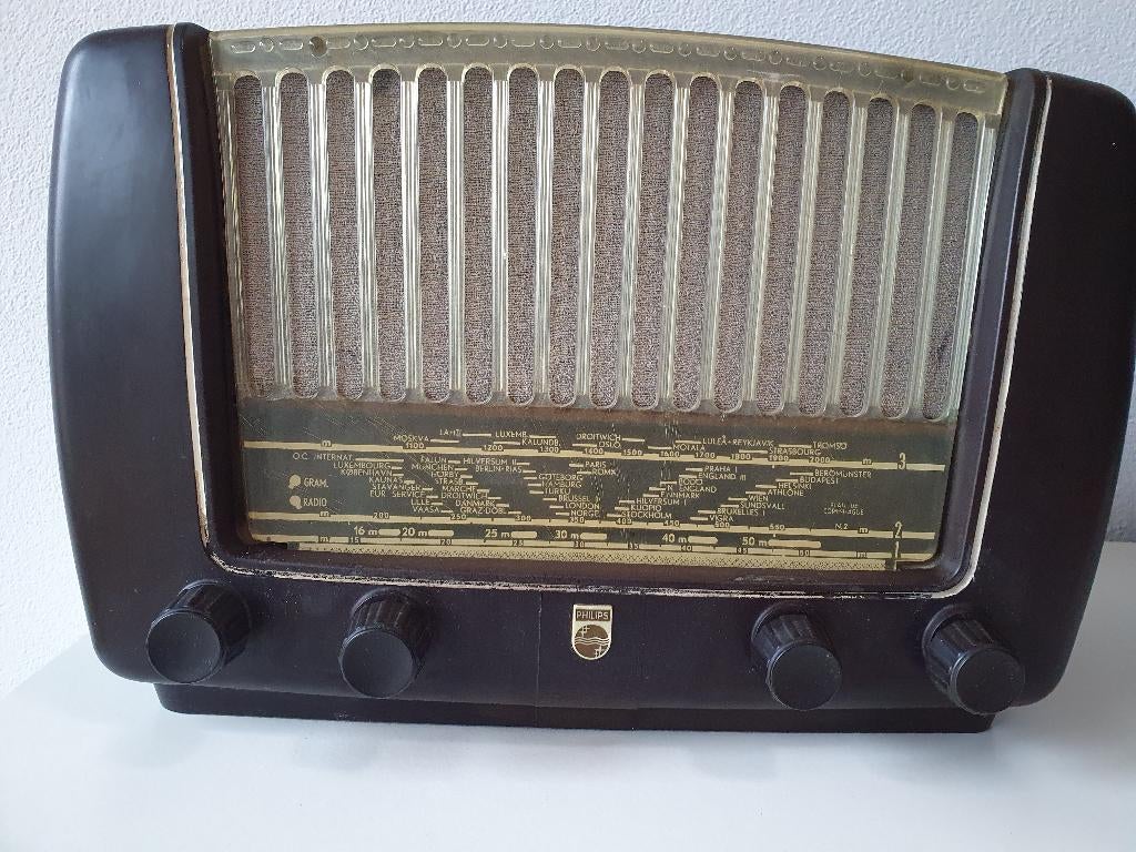 Vintage Philips radio, Ophalen of Verzenden, Audio en Video