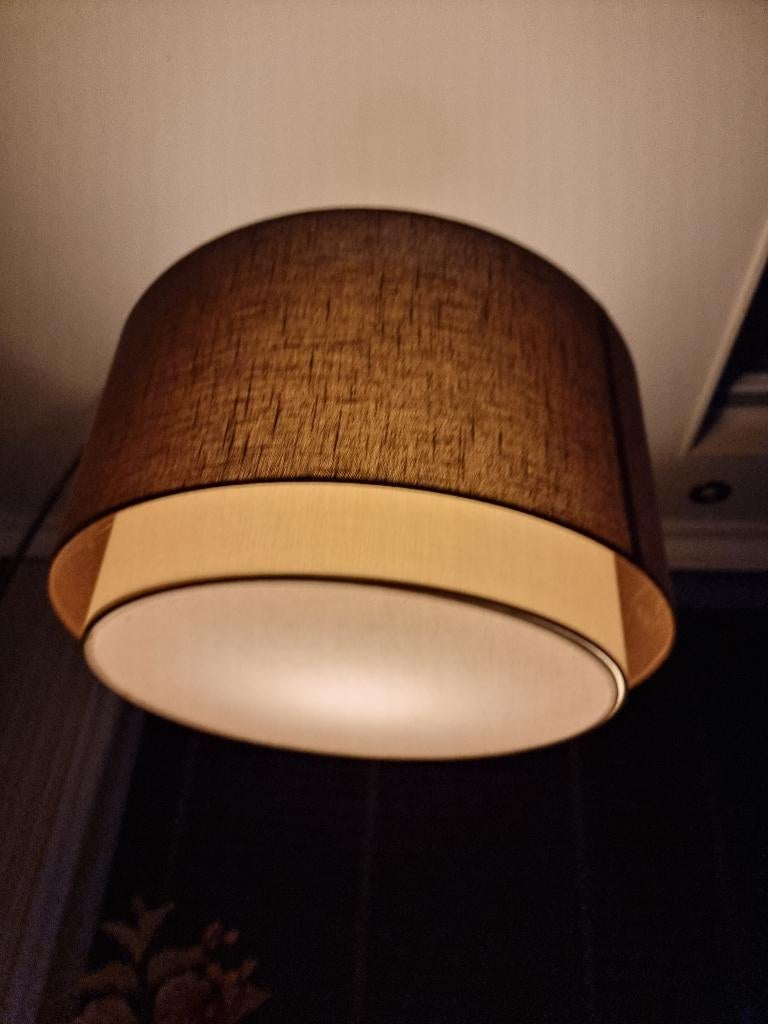 lampenkap met diffuser, Rond, Ophalen of Verzenden, Zo goed als nieuw, Bruin