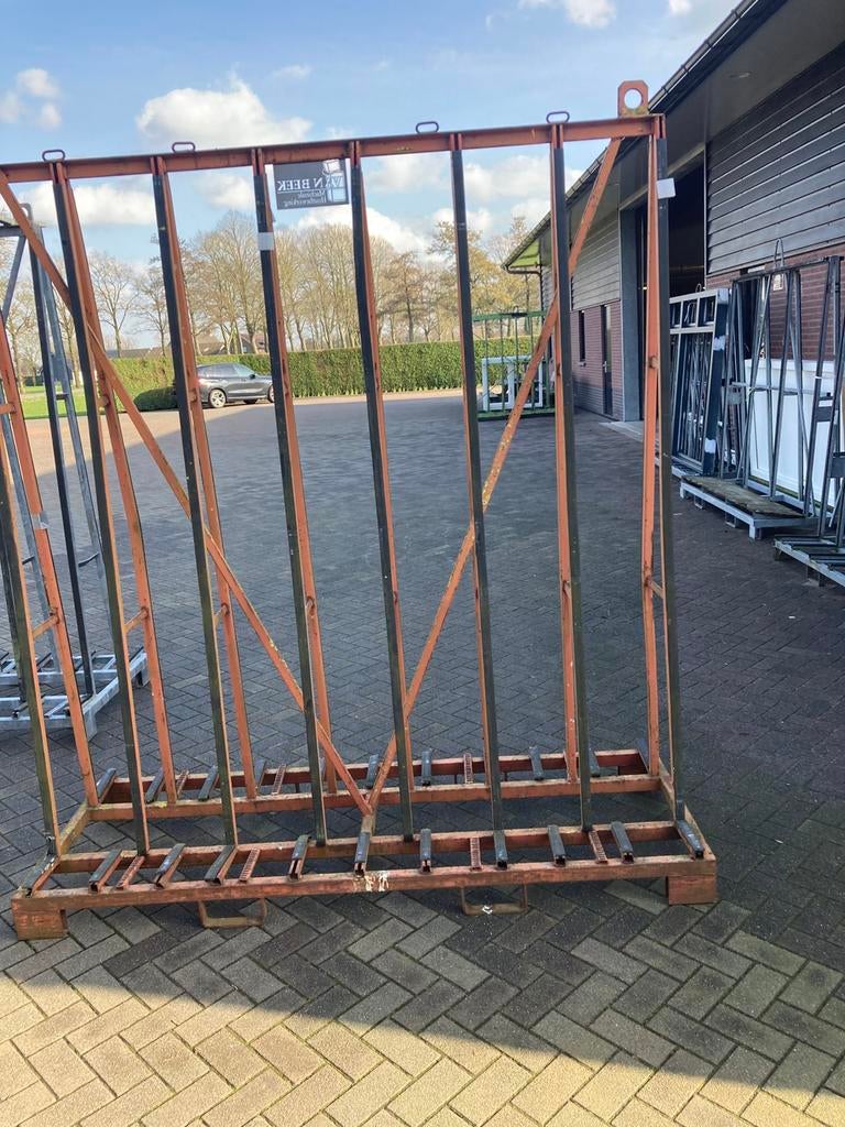 glas/kozijn bokken gebruikt, Ophalen, Gebruikt, Transportkar