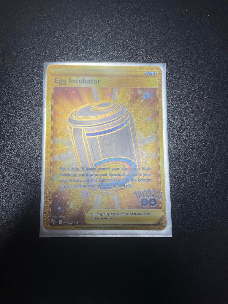 Pokémon GO Egg Incubator Gold Secret Rare 087/078, Ophalen of Verzenden, Zo goed als nieuw, Losse kaart, Foil