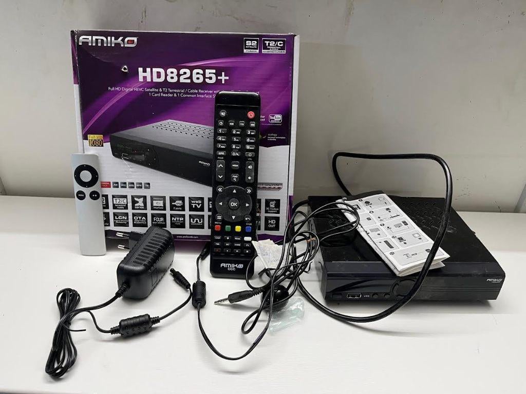 Amiko HD 8265+ Satteliet ontvanger, Audio, Tv en Foto, Schotelantennes, Ophalen, Zo goed als nieuw, (Schotel)antenne-accessoires
