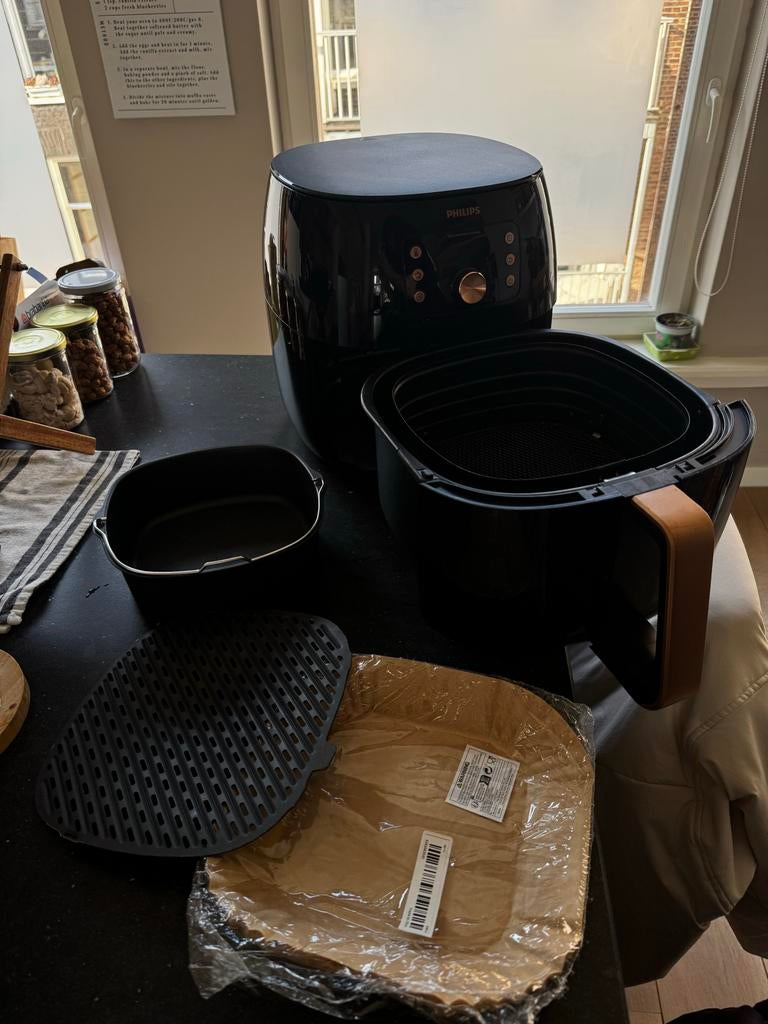 Philips Airfryer XXL HD9867 + accessoires, Witgoed en Apparatuur, Airfryers, Gebruikt, Airfryer XXL, 1000 t/m 1499 gram, Ophalen