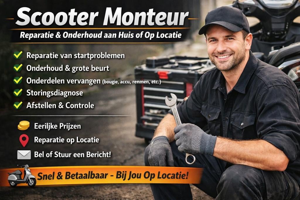 Scooter Monteur – Reparatie & Onderhoud, Ophalen