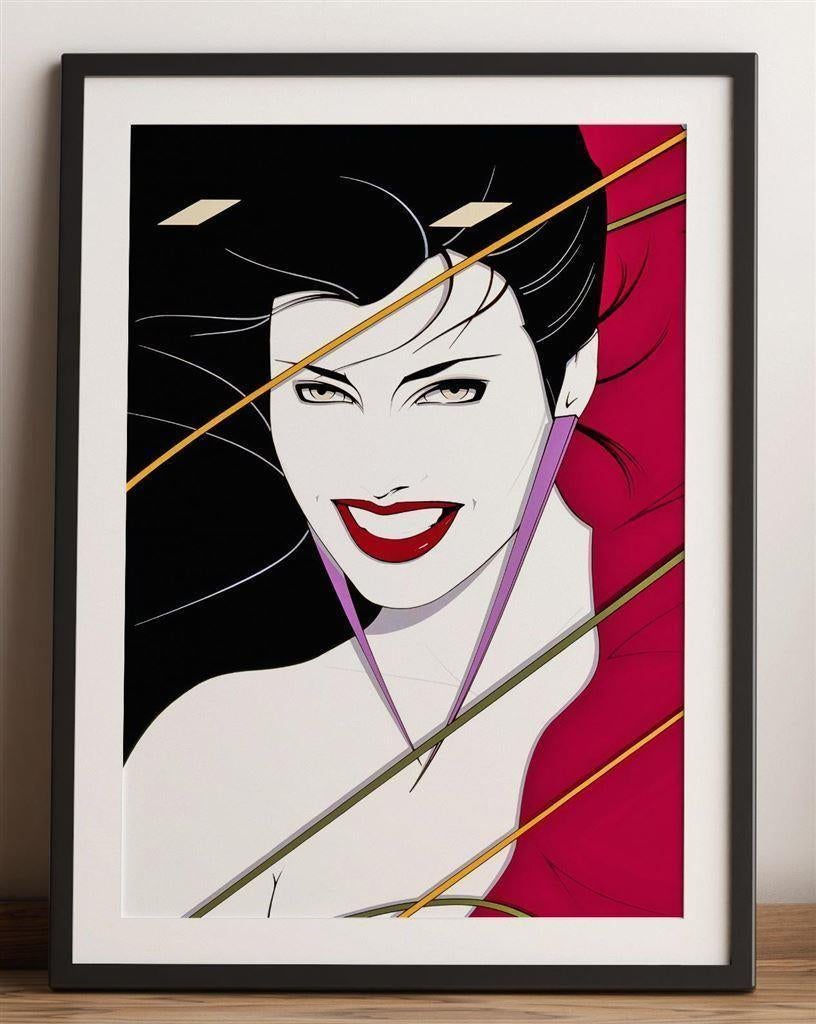 Grote PATRICK NAGEL Duran Duran Rio Poster affiche, Ophalen of Verzenden, Nieuw, Poster, Artwork of Schilderij