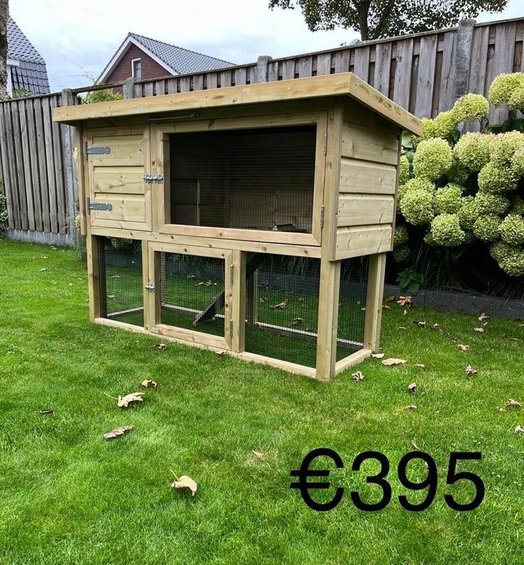 Konijnenhok, kippenhok, dierenverblijf nieuw UIT VOORRAAD!!, Ophalen, 110 cm of meer, Nieuw, 90 cm of meer