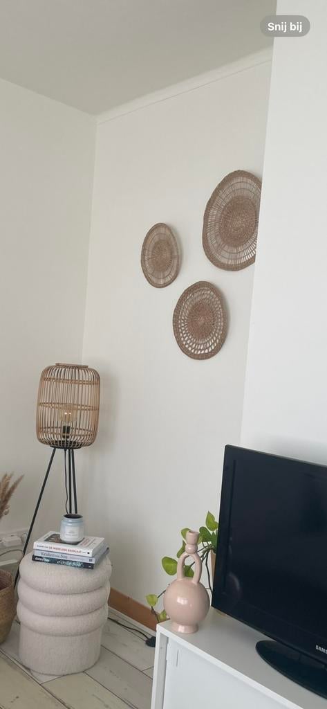 IKEA GILLSTAD Wanddecoratie, set van 3, Zeegras handgemaakt, Zo goed als nieuw, Natuurlijk materiaal, Handgemaakt, Ophalen