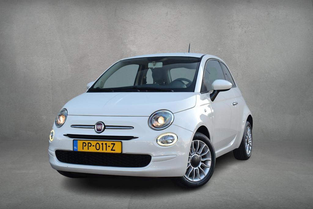 Fiat 500 1.0 TwinAir Pop | Airco | Cruise | Elektrische Rame, Auto's, Stof, Gebruikt, 840 kg, Wit