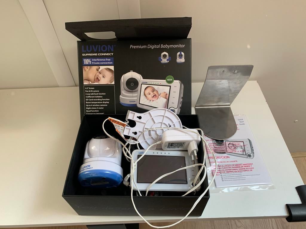 Babyfoon Luvion supreme connect, Ophalen of Verzenden, Gebruikt, 250 meter of meer, Camera