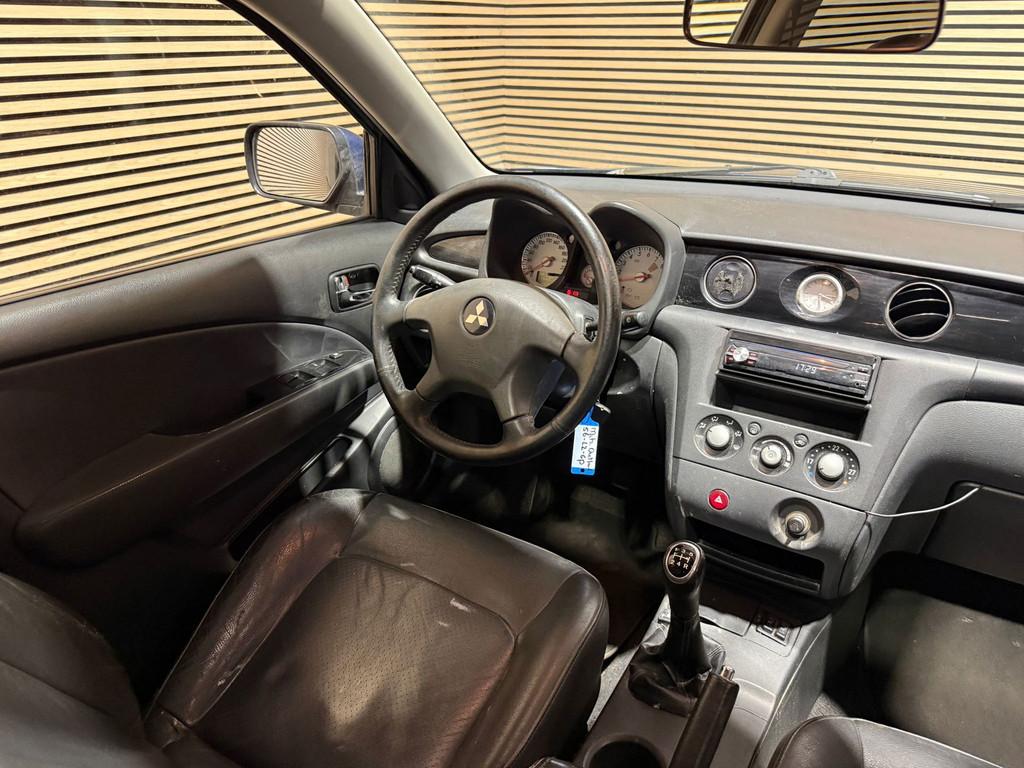 Mitsubishi Outlander 2.0 Sport 4WD | LPG | Airco | APK 12-20, Auto's, 136 pk, Zwart, 4 cilinders, Blauw