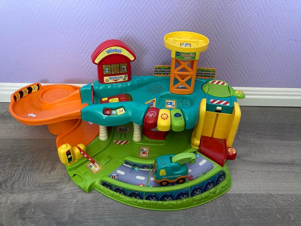VTech Toet Toet Autogarage met Takelwagen Tim, Ophalen, Gebruikt, 6 maanden tot 2 jaar
