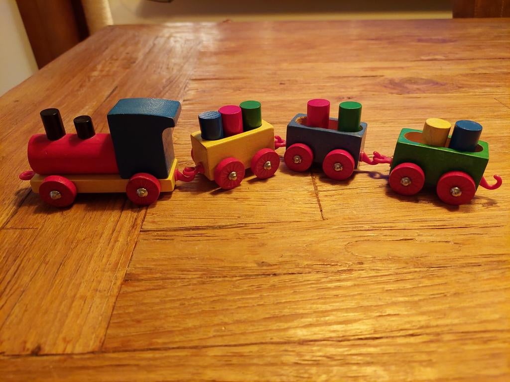 Houten trein, Kinderen en Baby's, Ophalen of Verzenden