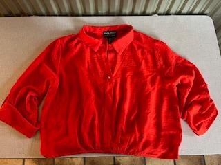 Blouse rood, Ophalen of Verzenden, Nieuw, Maat 42/44 (L), Rood