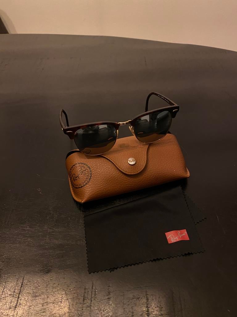 Ray-Ban Clubmaster zonnebril, Ophalen of Verzenden, Gebruikt, Zonnebril, Ray-Ban