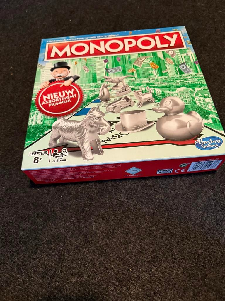 Monopoly Bordspel - Nieuw Assortiment Pionnen, Een of twee spelers, Ophalen of Verzenden, Zo goed als nieuw