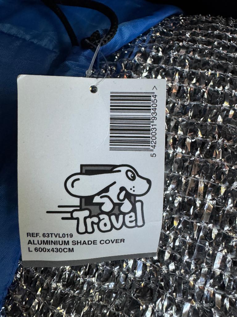 Aluminium schaduwdoek mt L, Ophalen of Verzenden, Nieuw